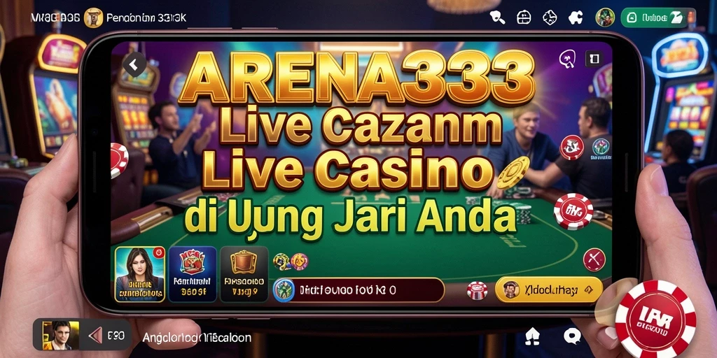 Tampilan gameplay Live Casino di ARENA333 yang menakjubkan.