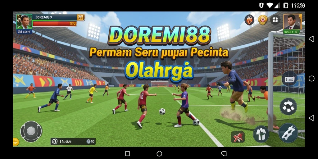 Screenshot DOREMI88 menunjukkan aksi seru dalam pertandingan olahraga.