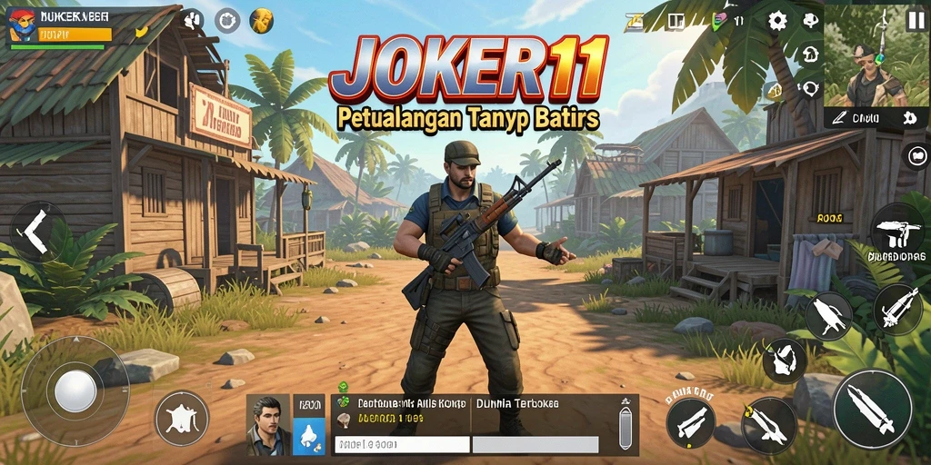 Tampilan menarik dari gameplay JOKER11 di dunia Open World.