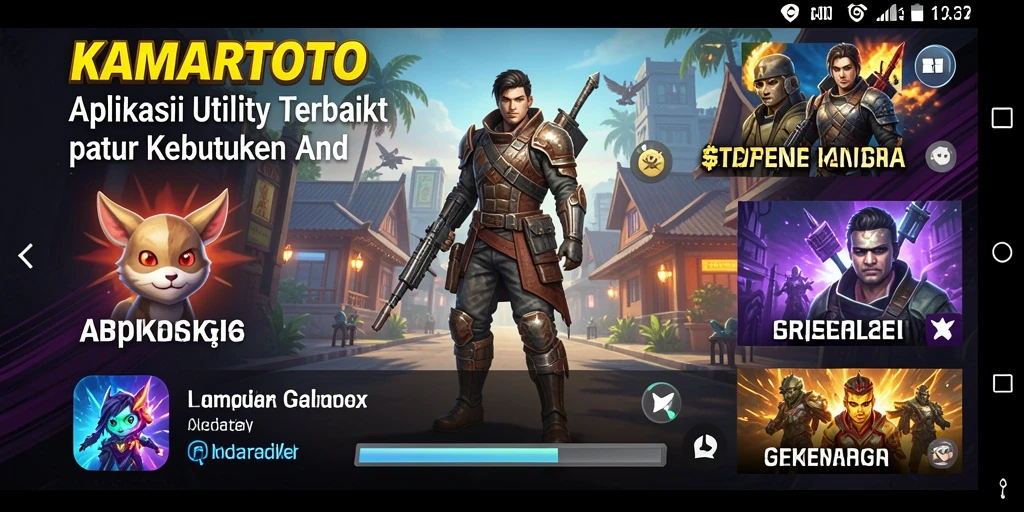 Tampilan utama KAMARTOTO menampilkan interface yang user-friendly dan fitur lengkap.