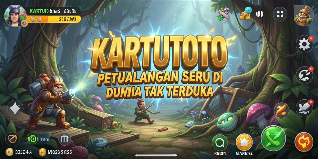 Screenshot gameplay KARTUTOTO menampilkan petualangan yang mendebarkan.