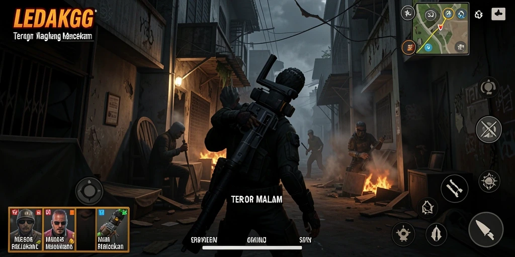 Gameplay menakutkan di dunia penuh kegelapan.