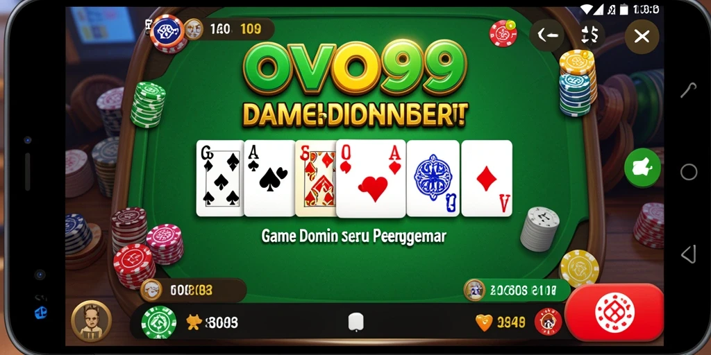 Tangkapan layar permainan Domino OVO99 menampilkan aksi seru dan grafis menawan.