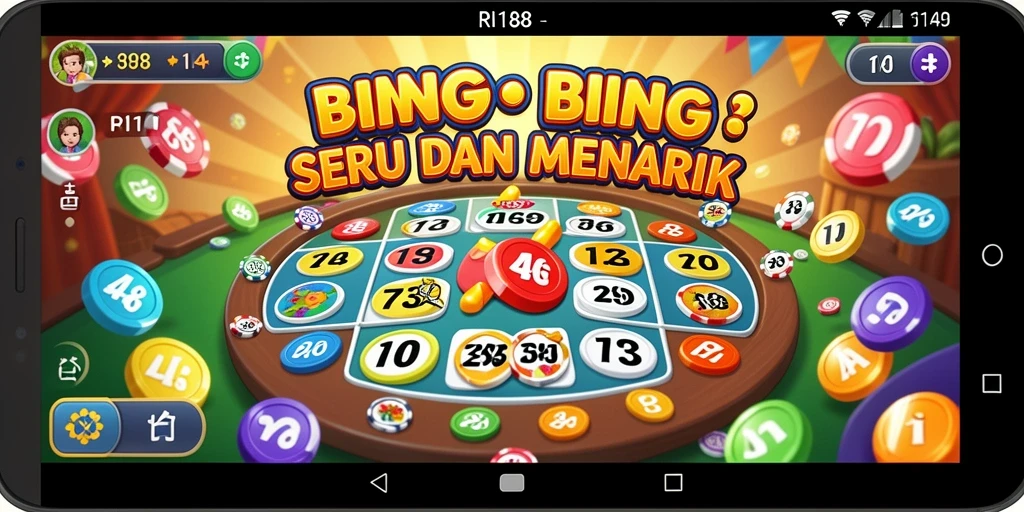 Tampilan gameplay seru dari RI188 saat bermain Bingo.