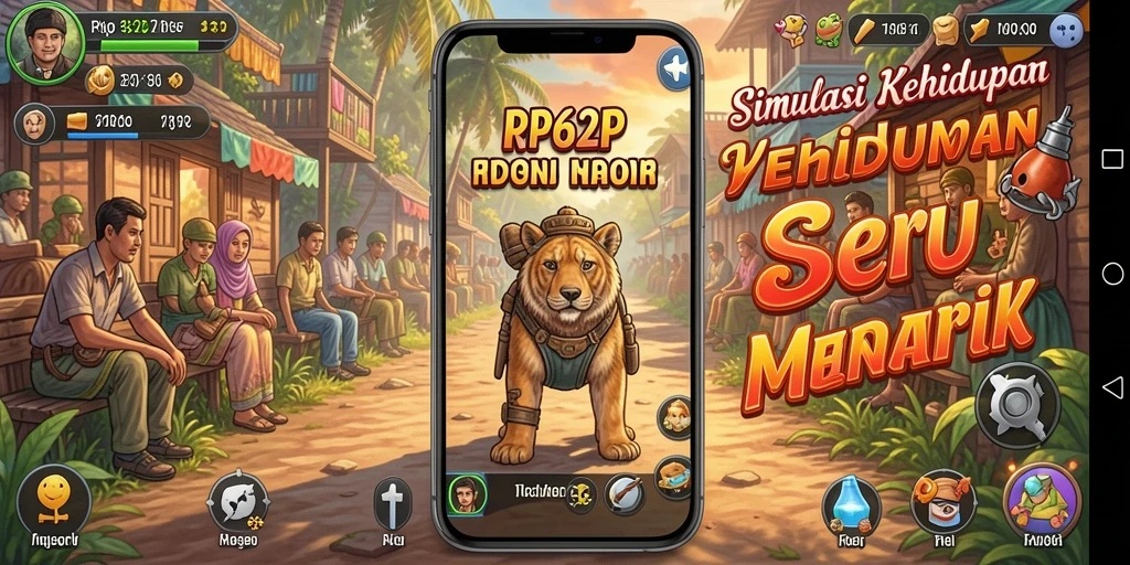 Tampilan gameplay RP62RP yang menarik dan interaktif.