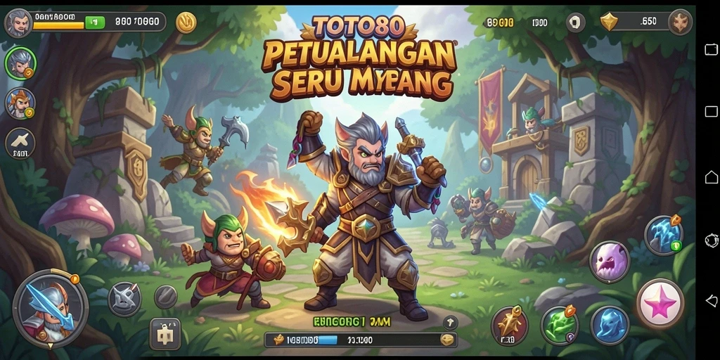 Screenshot utama TOTO80 menampilkan aksi seru dalam gameplay RPG.