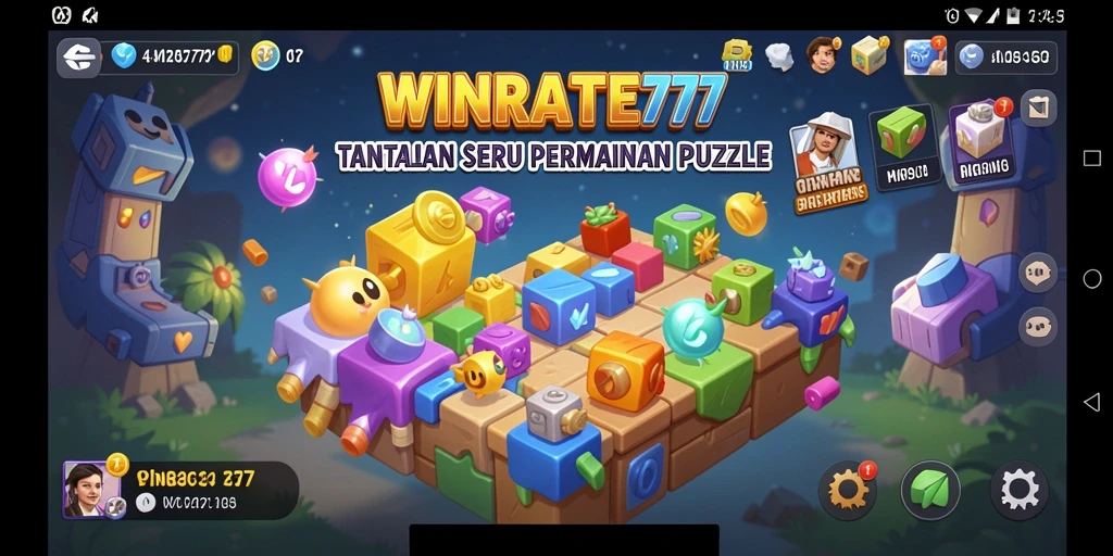 Tangkapan layar gameplay WINRATE777 yang menunjukkan tantangan puzzle menarik.