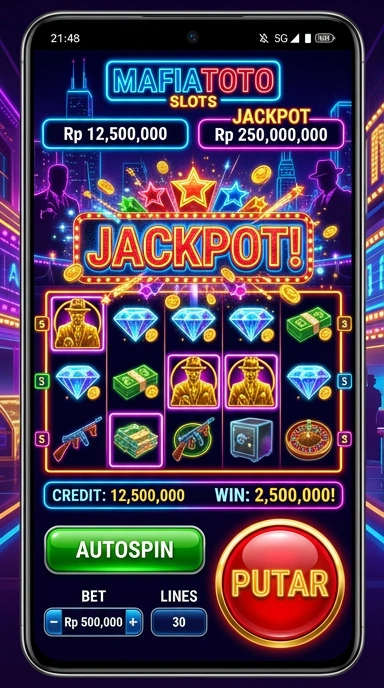 Screenshot fitur unggulan dari aplikasi mafiatoto.